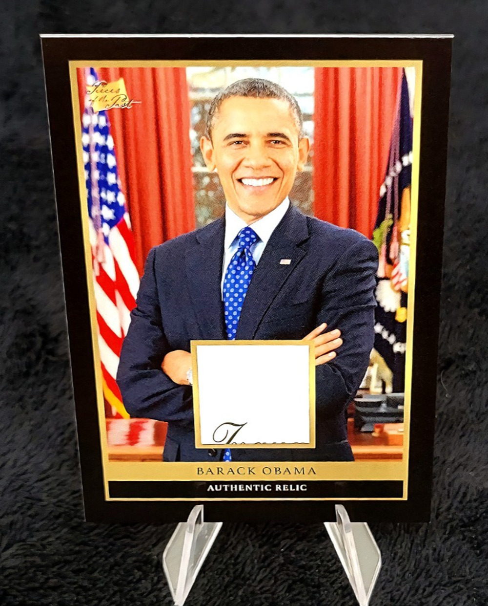 Rare President Barack Obama Authentic Relic Card Limited Edition